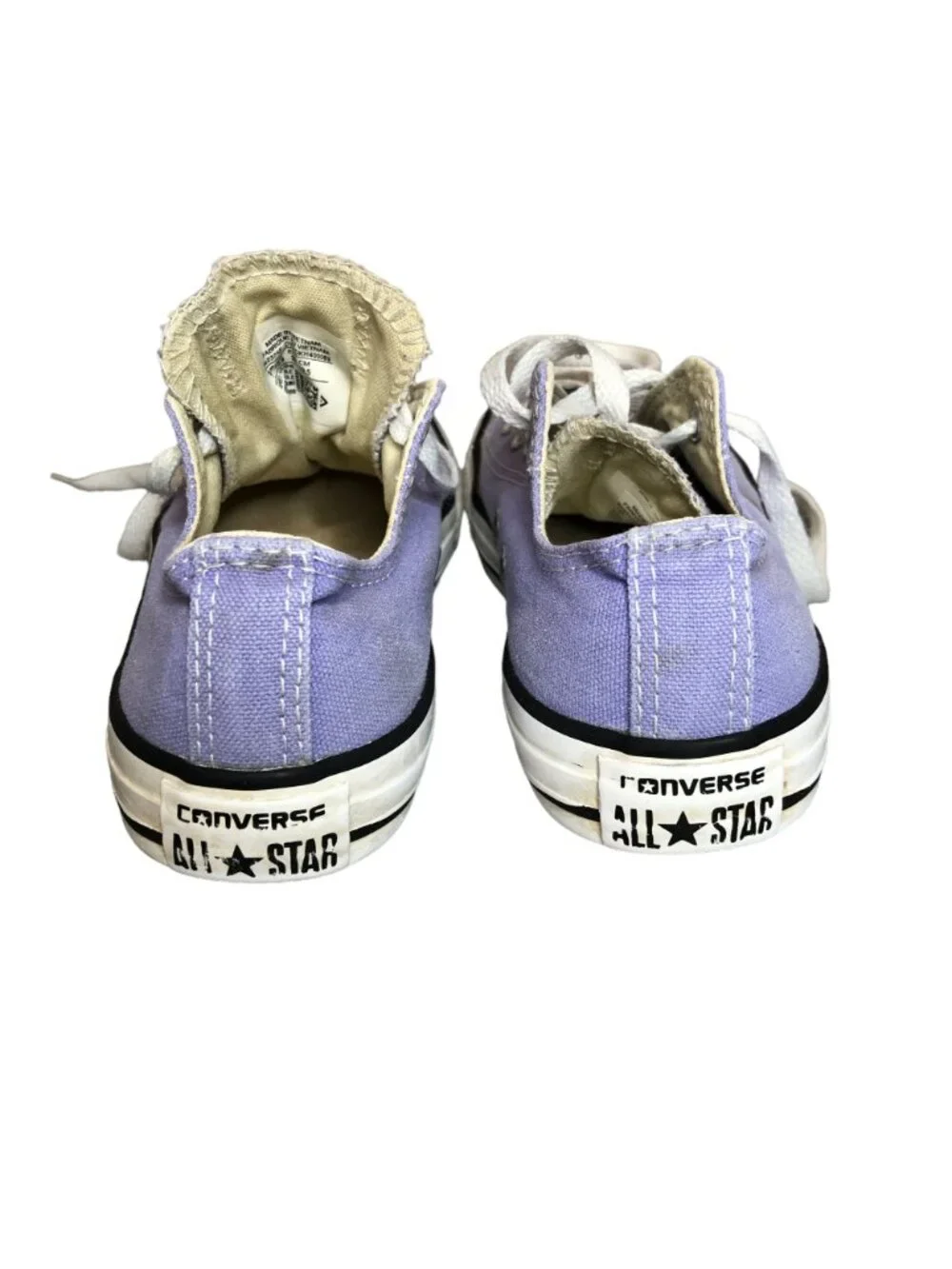 Converse All Star Chuck Taylors Purple White Girls 1 Low Top Sneakers Shoes